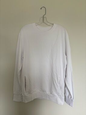 Kangol White Crewneck Sweatshirt | Minimalist Streetwear | Size Large